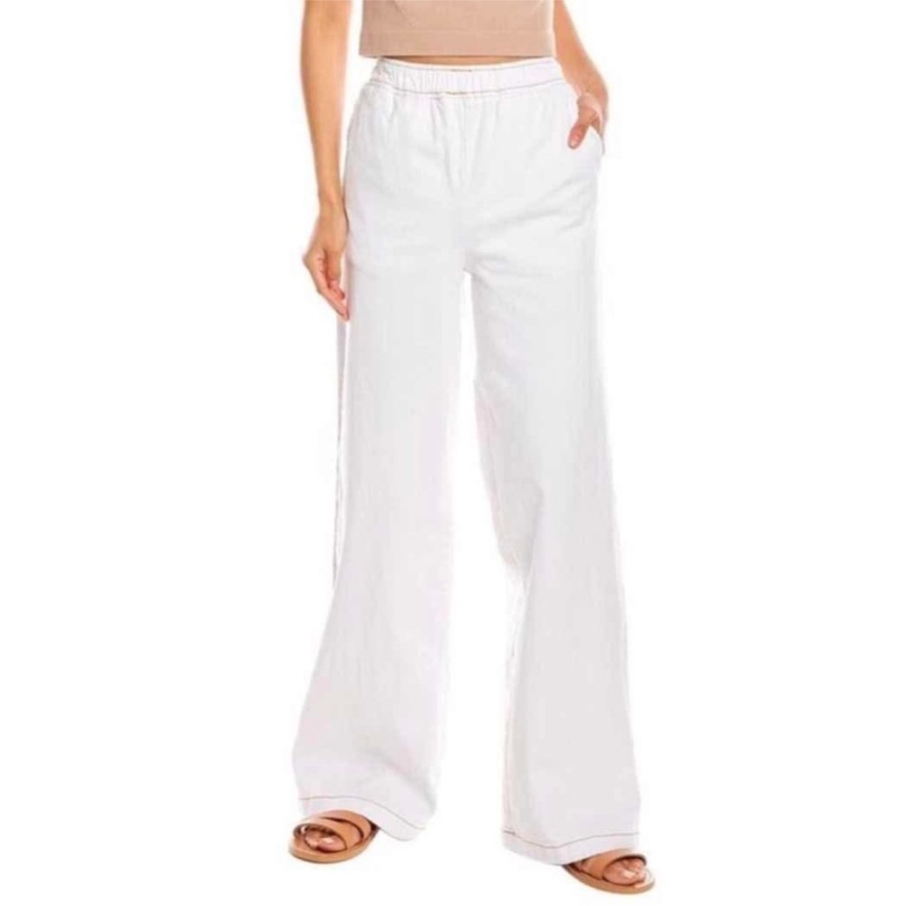 WeWoreWhat White Straight Leg Pull On‎ Twill Denim Size M